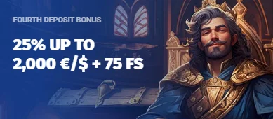 Slot Lords promo code on Fourth deposit